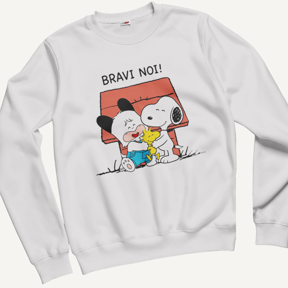 Felpa Girocollo Unisex Bravi Noi – Manga & Anime Vintage