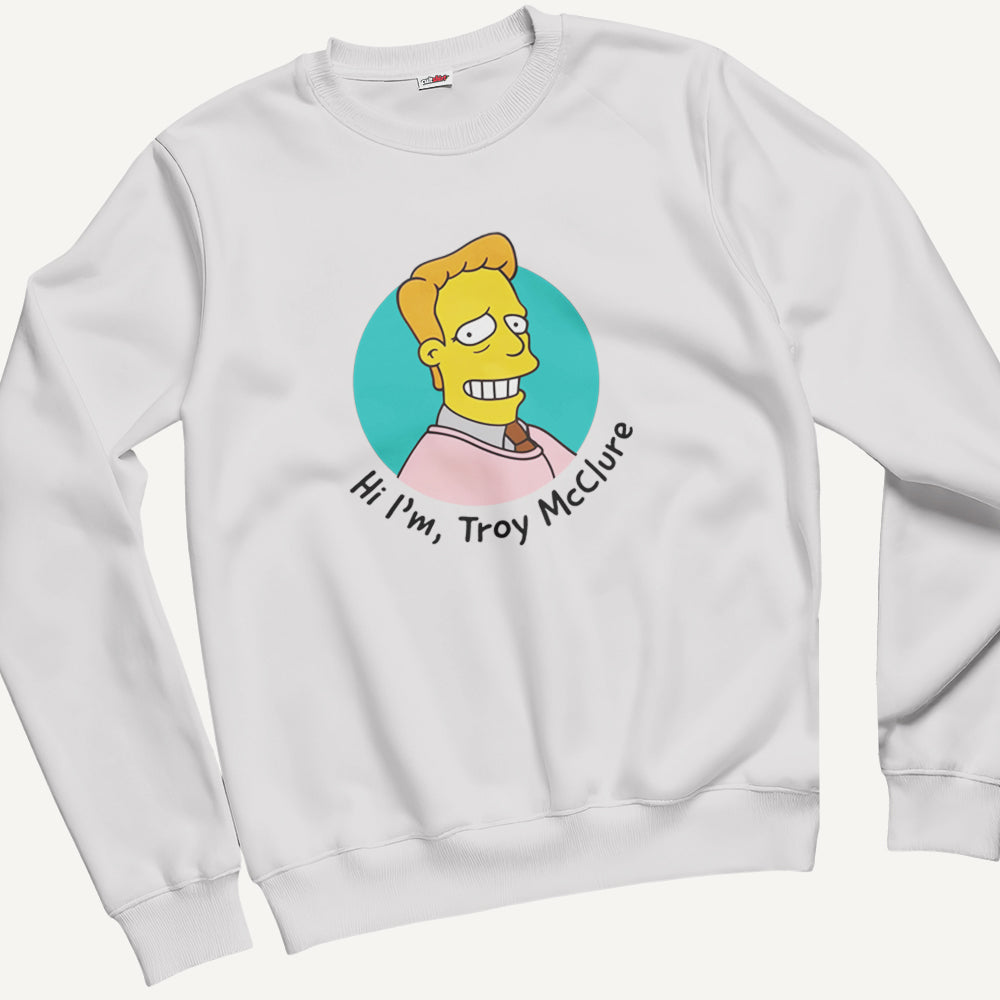 Felpa Girocollo Unisex Hi, I'm T. MacClure – Manga & Anime Vintage