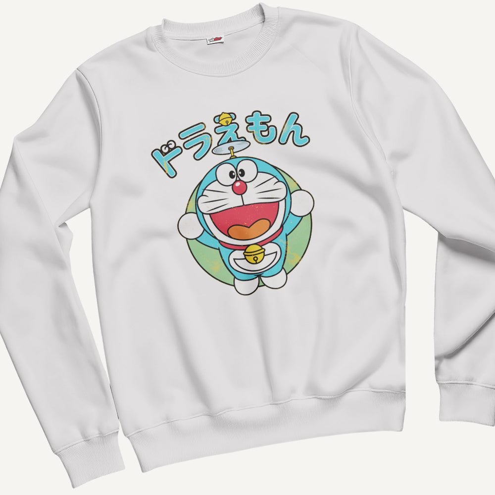 Felpa Girocollo Unisex Gatto Spaziale Giapponese – Manga & Anime Vintage