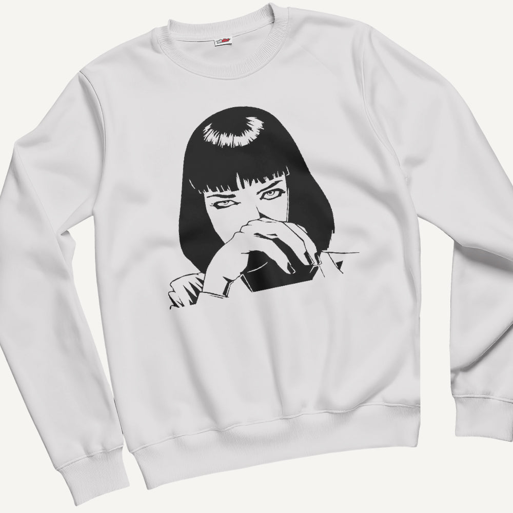 Felpa Girocollo Unisex Mia W – Cinema Cult Vintage