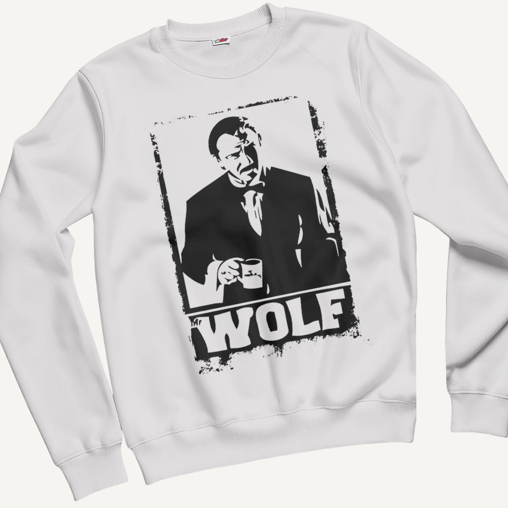 Felpa Girocollo Unisex Mr. Wolf – Cinema Cult Vintage