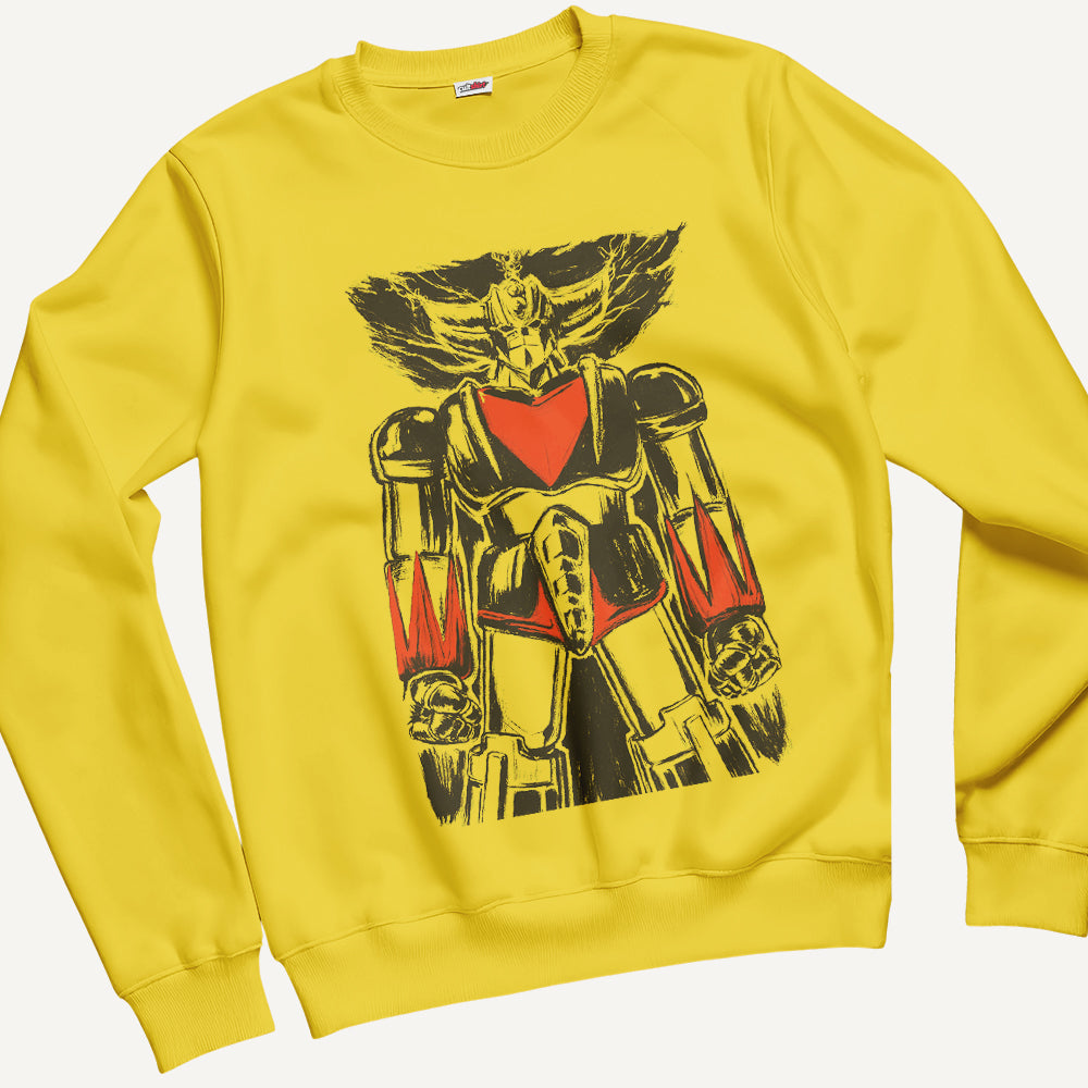 Felpa Girocollo Unisex Robottone Art – Manga & Anime Vintage