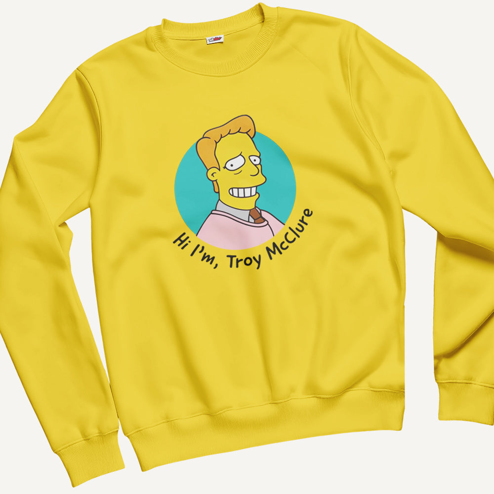 Felpa Girocollo Unisex Hi, I'm T. MacClure – Manga & Anime Vintage