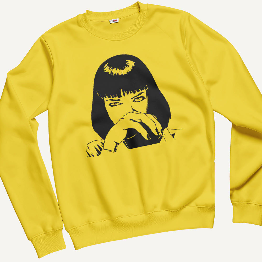 Felpa Girocollo Unisex Mia W – Cinema Cult Vintage