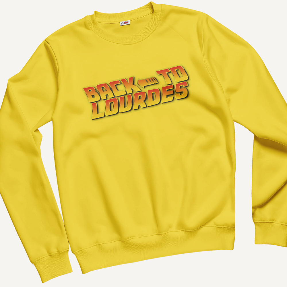 Felpa Girocollo Unisex Back to the Lourdes – Cinema Cult Vintage
