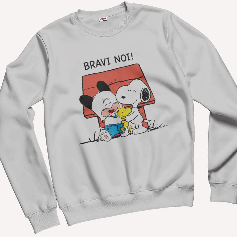 Felpa Girocollo Unisex Bravi Noi – Manga & Anime Vintage