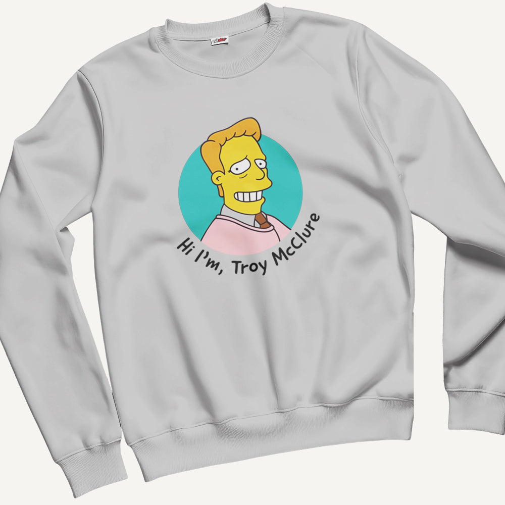 Felpa Girocollo Unisex Hi, I'm T. MacClure – Manga & Anime Vintage