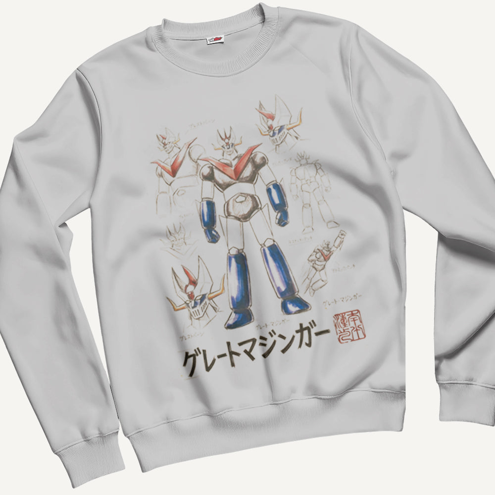 Felpa Girocollo Unisex Robottone Z – Manga & Anime Vintage