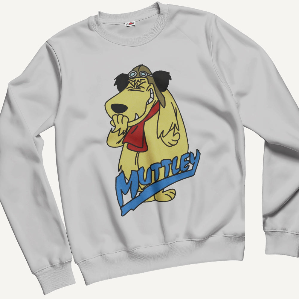 Felpa Girocollo Unisex Cane che Ride – Manga & Anime Vintage