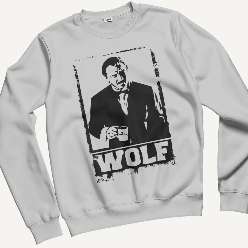 Felpa Girocollo Unisex Mr. Wolf – Cinema Cult Vintage