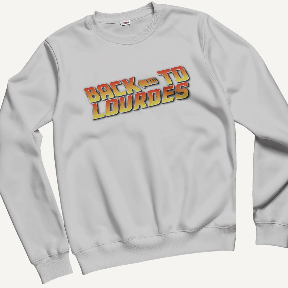Felpa Girocollo Unisex Back to the Lourdes – Cinema Cult Vintage