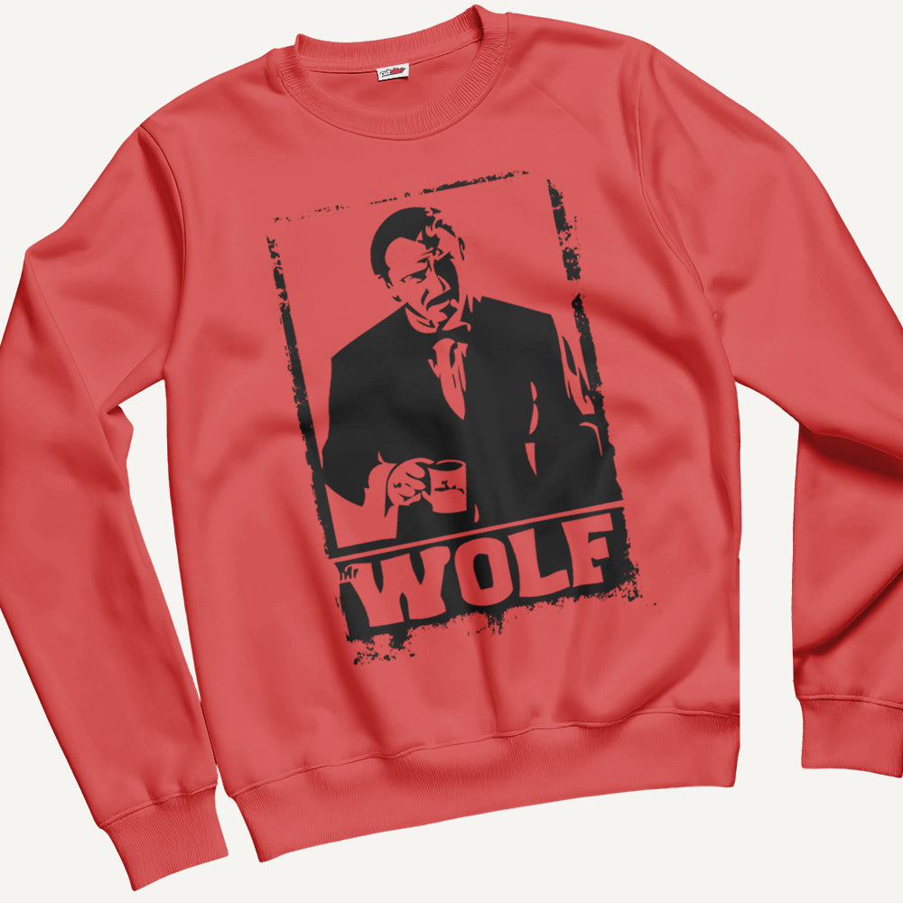 Felpa Girocollo Unisex Mr. Wolf – Cinema Cult Vintage