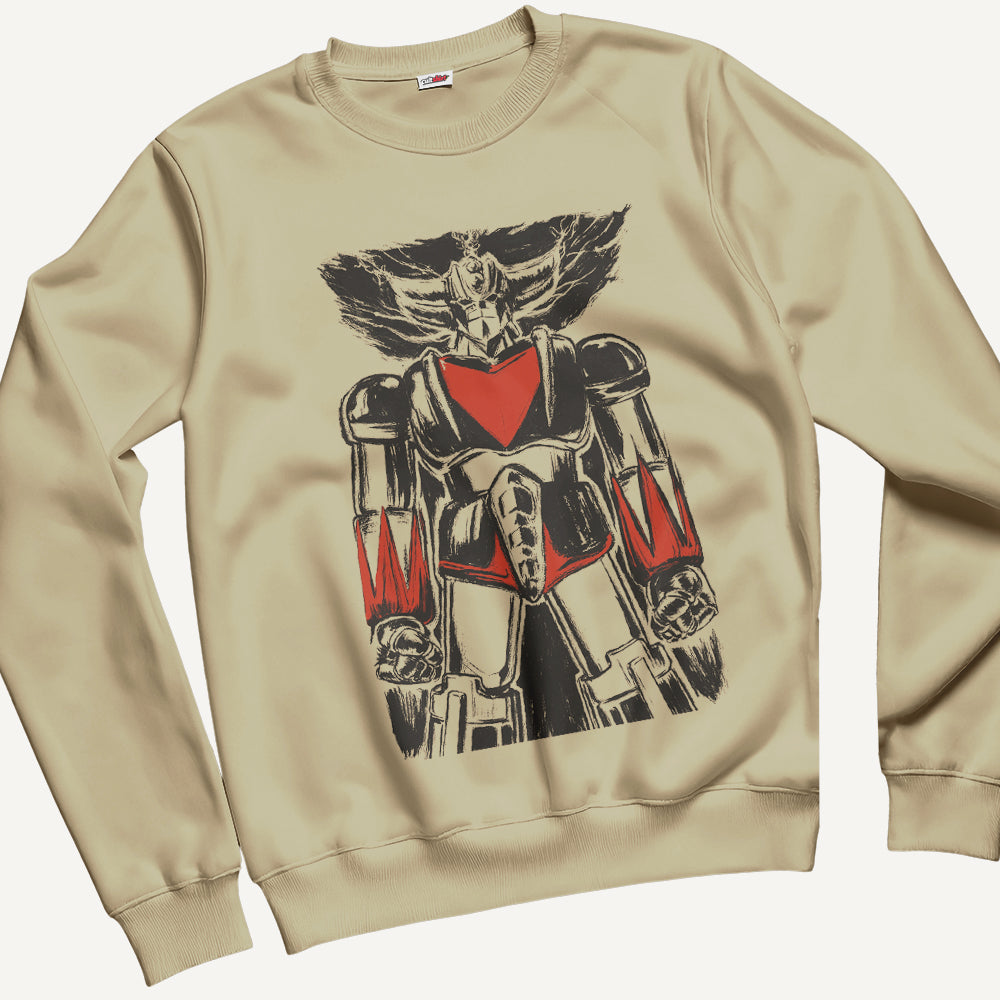Felpa Girocollo Unisex Robottone Art – Manga & Anime Vintage