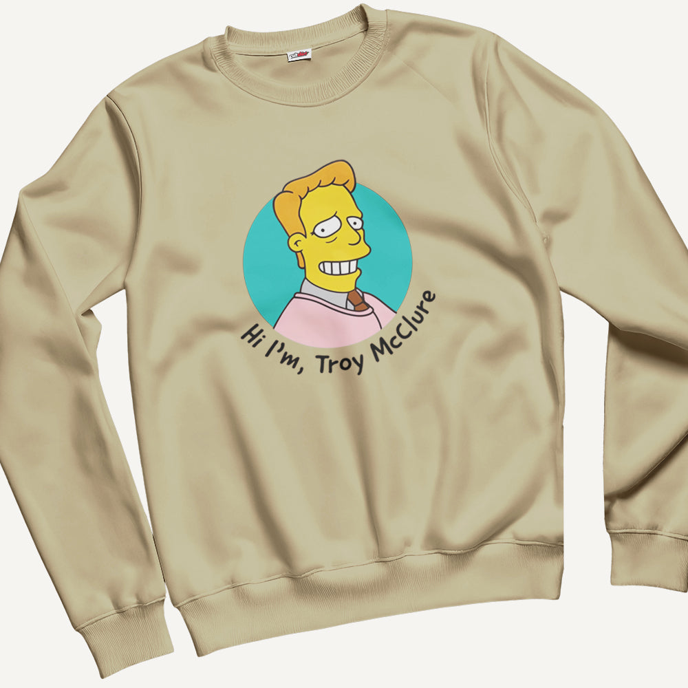 Felpa Girocollo Unisex Hi, I'm T. MacClure – Manga & Anime Vintage