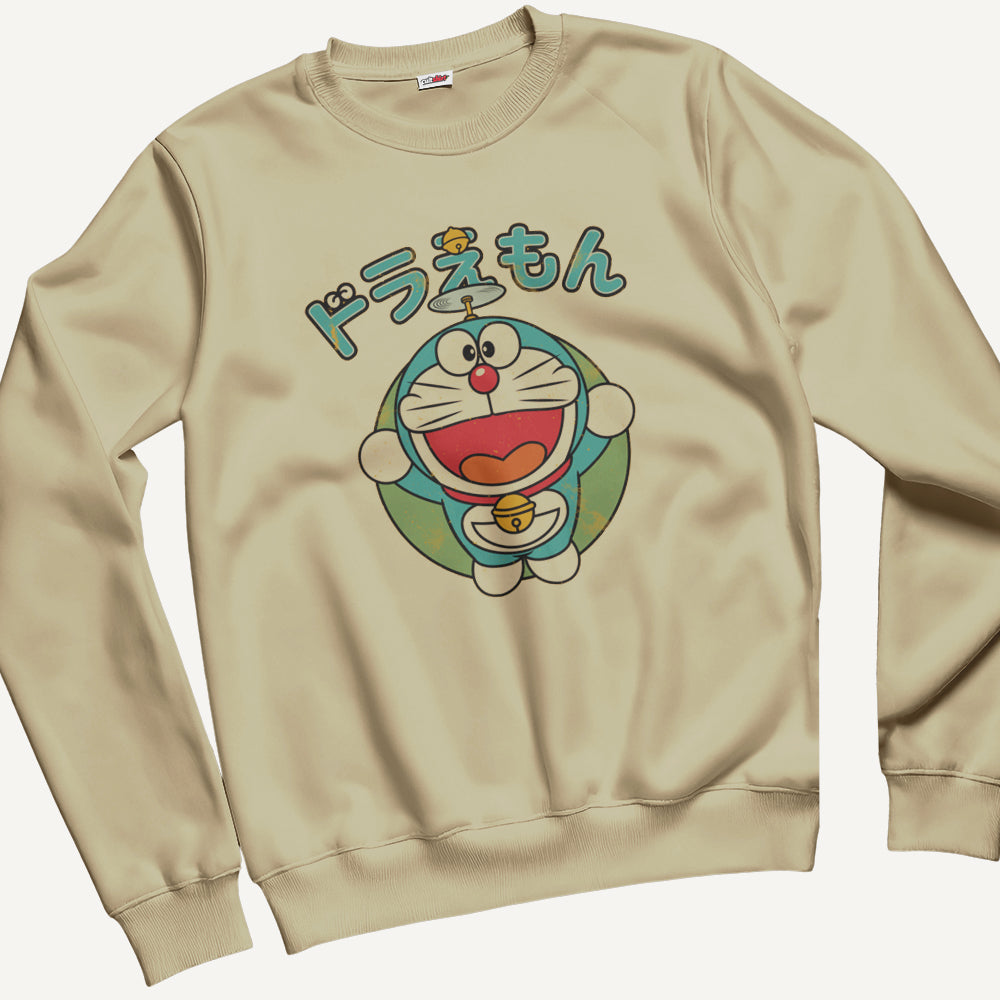 Felpa Girocollo Unisex Gatto Spaziale Giapponese – Manga & Anime Vintage