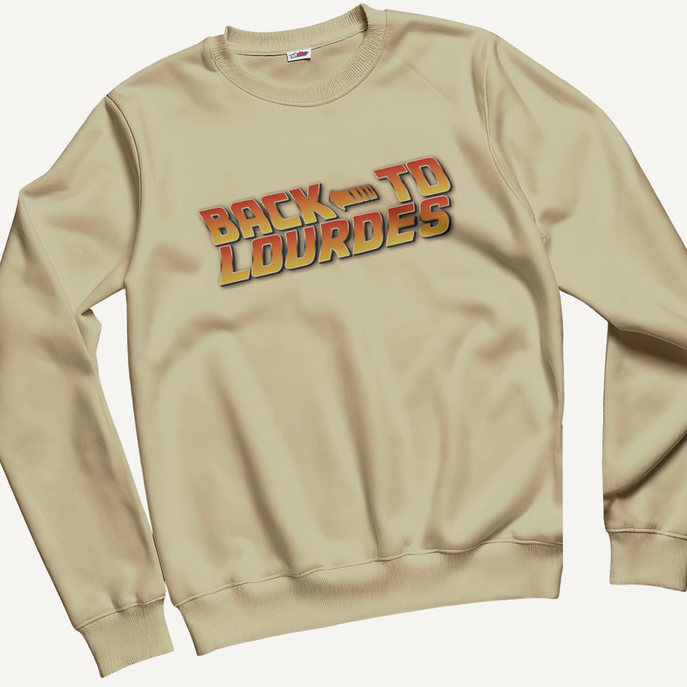 Felpa Girocollo Unisex Back to the Lourdes – Cinema Cult Vintage
