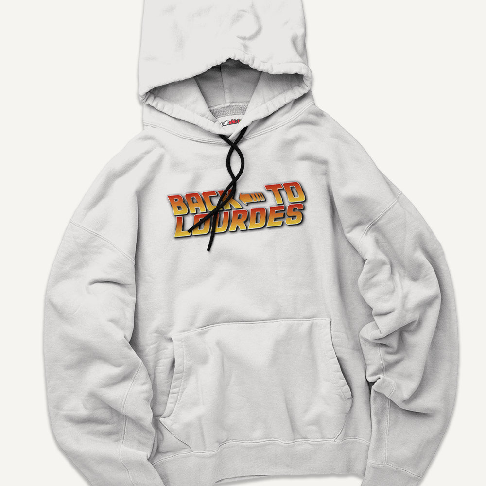 Felpa con Cappuccio Unisex Back to the Lourdes – Grafica Originale