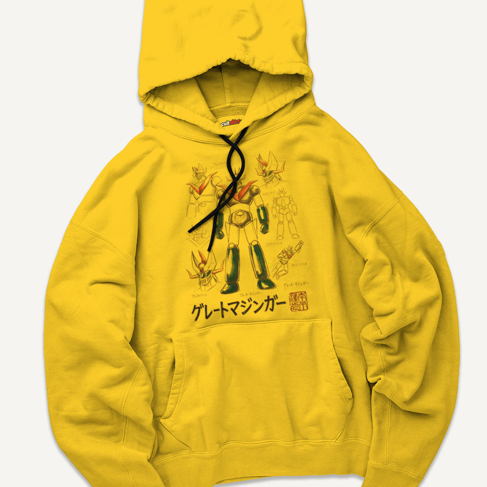 Felpa con Cappuccio Unisex Robottone Z – Manga e Anime