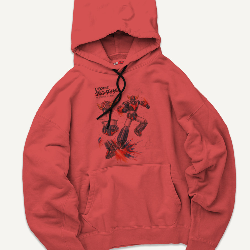 Felpa con Cappuccio Unisex Robottone UFO – Manga e Anime