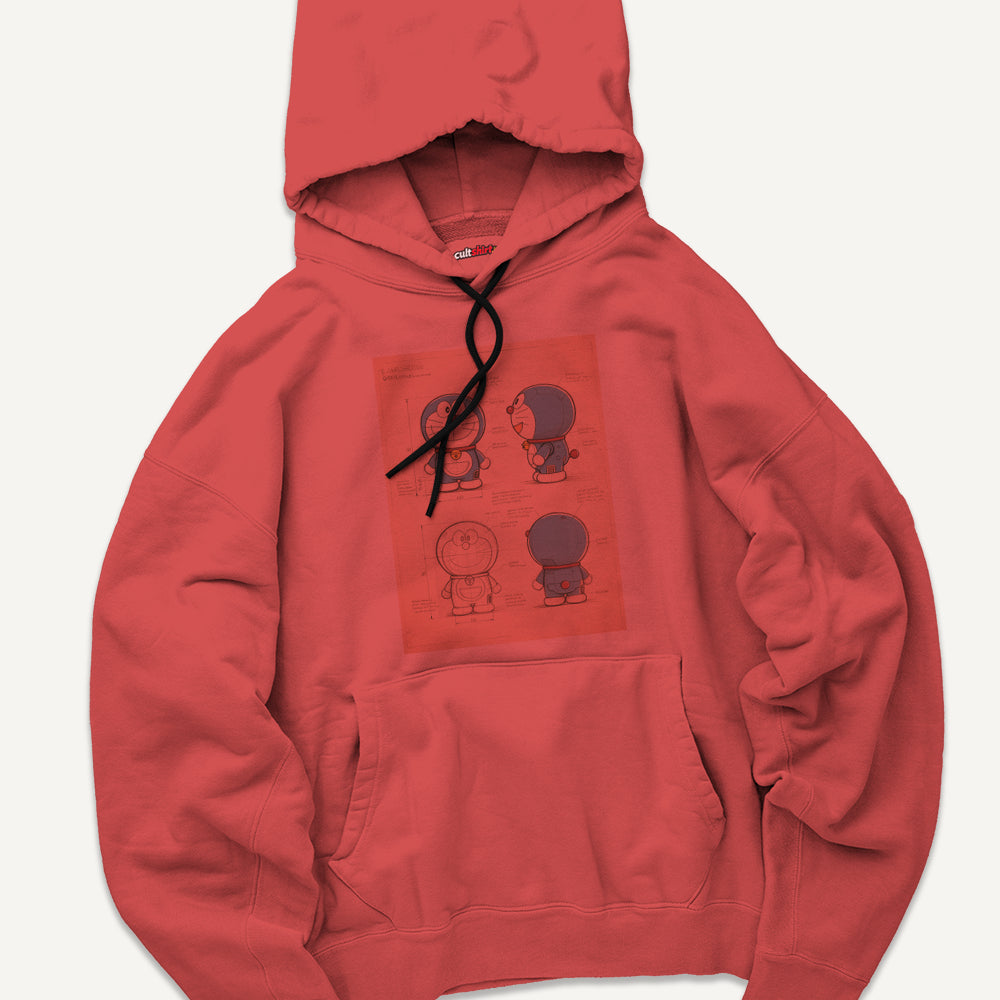 Felpa con Cappuccio Unisex Gatto Spaziale Giapponese Progetto – Manga e Anime