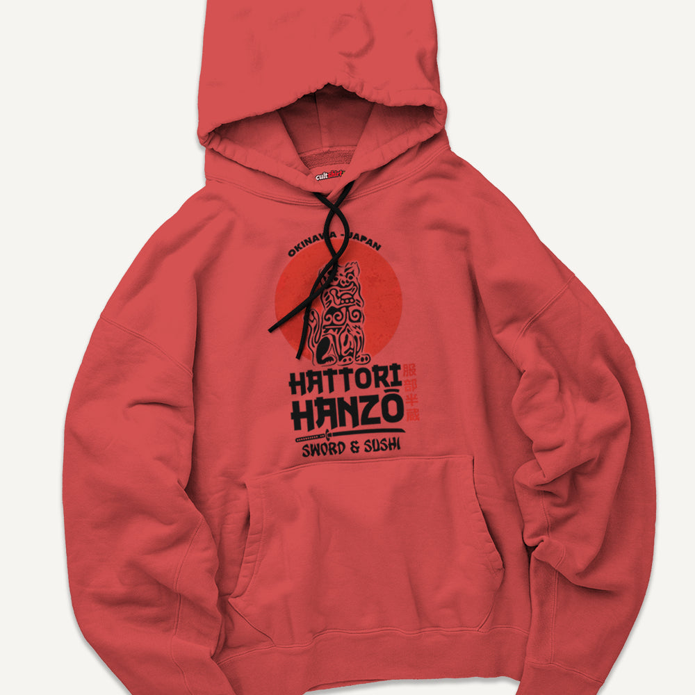 Felpa con Cappuccio Unisex Hanzo Sword & Sushi – Cinema Cult
