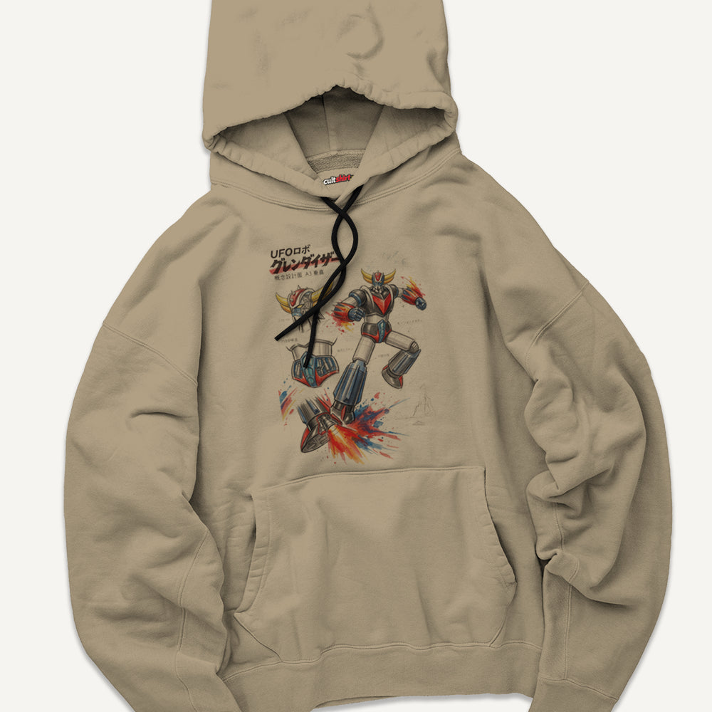 Felpa con Cappuccio Unisex Robottone UFO – Manga e Anime