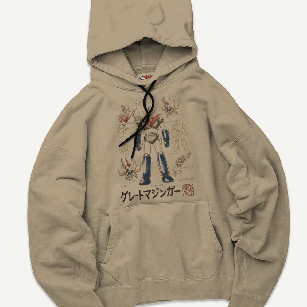 Felpa con Cappuccio Unisex Robottone Z – Manga e Anime