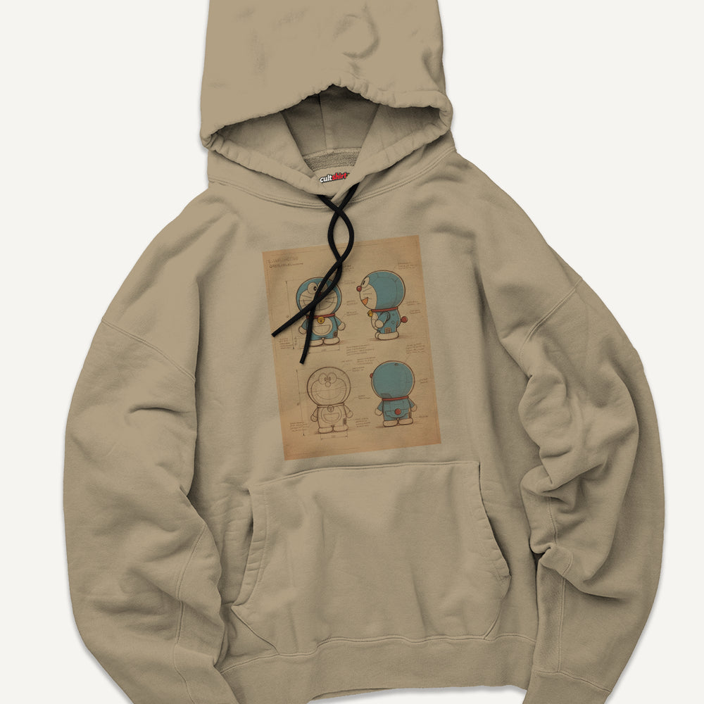 Felpa con Cappuccio Unisex Gatto Spaziale Giapponese Progetto – Manga e Anime