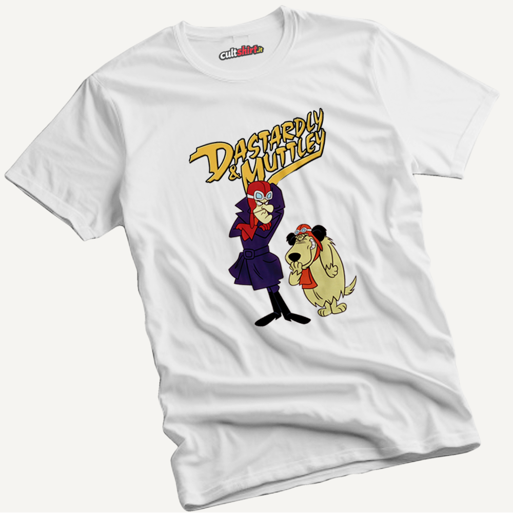 Maglietta Muttley e Amico | T-Shirt Cartoon Vintage