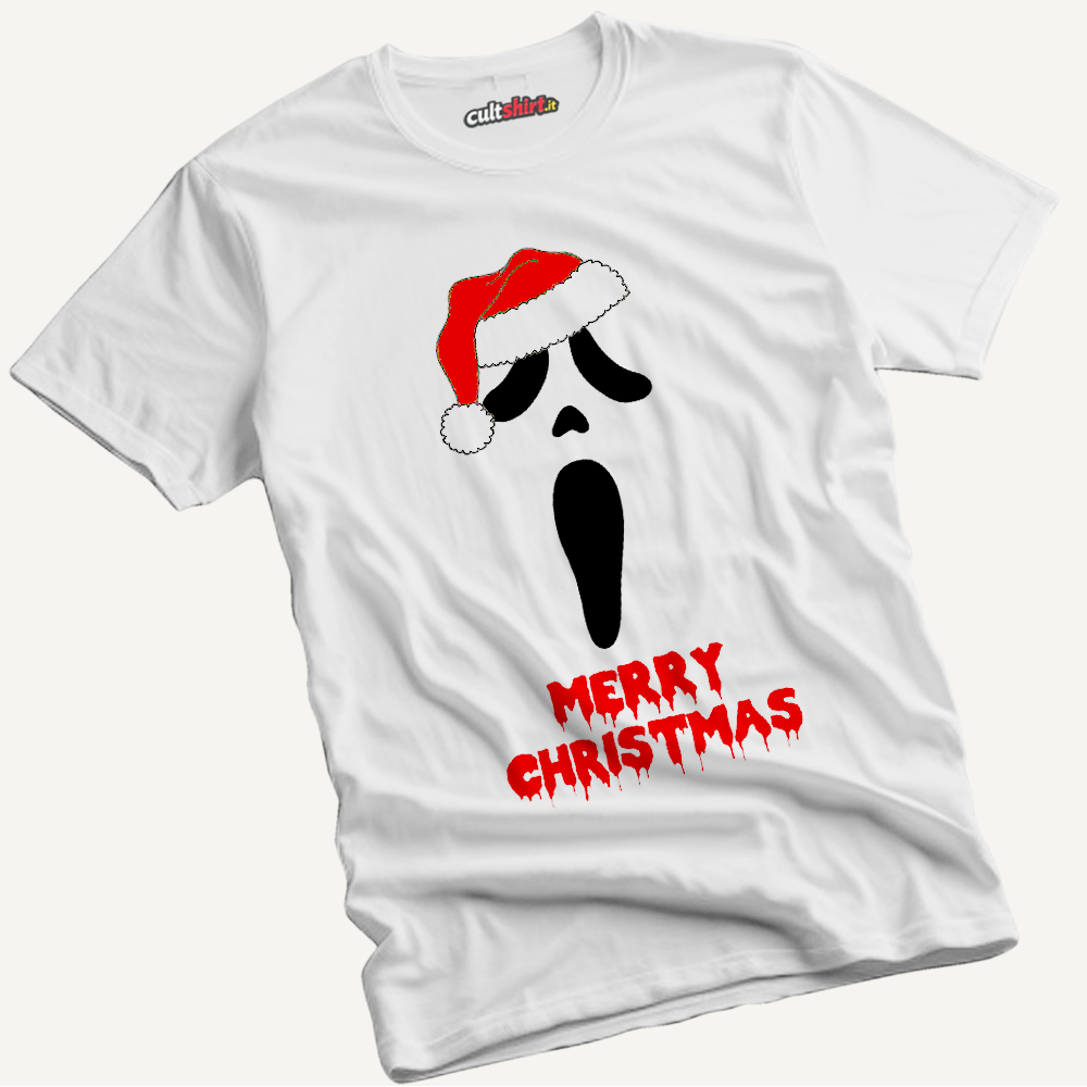 Maglietta Merry Christmas Urlo Natale | T-Shirt Cinema Cult