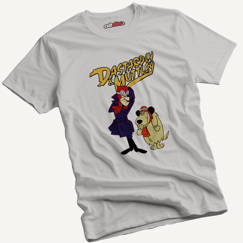 Maglietta Muttley e Amico | T-Shirt Cartoon Vintage