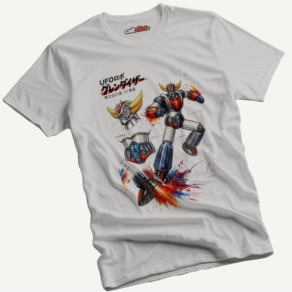 Maglietta Progetto Robottone UFO | T-Shirt Anime Manga