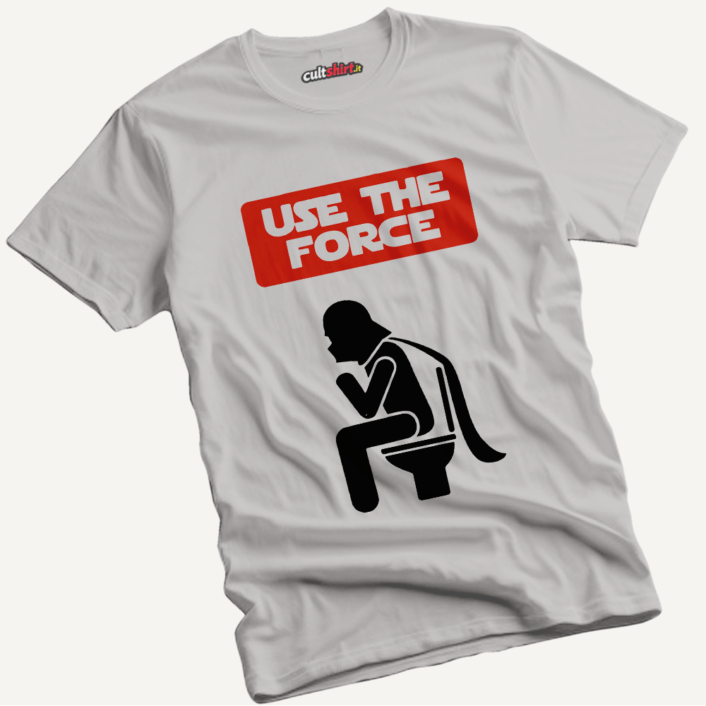 Maglietta Use the Force Cagando | T-Shirt Cinema Cult