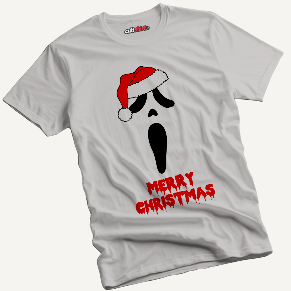 Maglietta Merry Christmas Urlo Natale | T-Shirt Cinema Cult