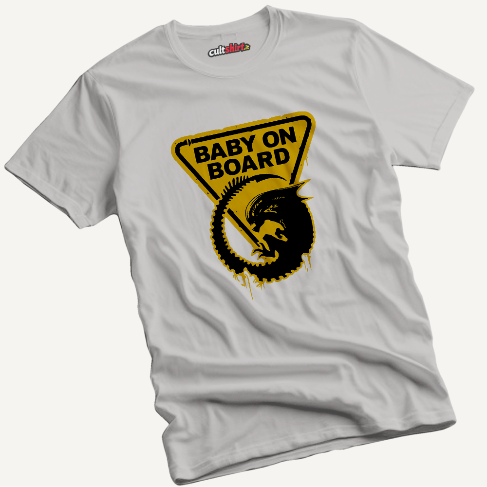 Maglietta Baby on Board Alieno | T-Shirt Cinema Cult