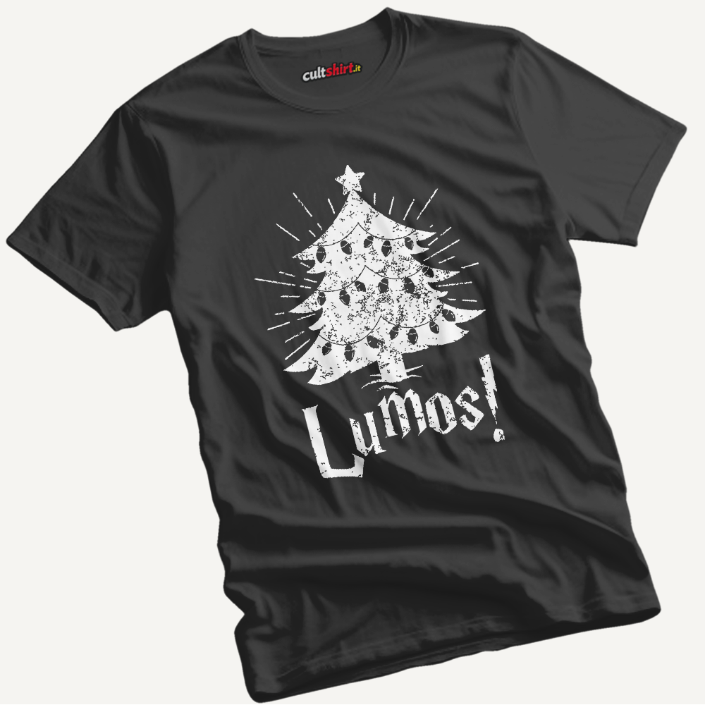 Maglietta Lumos Albero di Natale | T-Shirt Cinema Cult