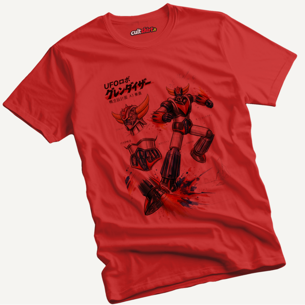 Maglietta Progetto Robottone UFO | T-Shirt Anime Manga