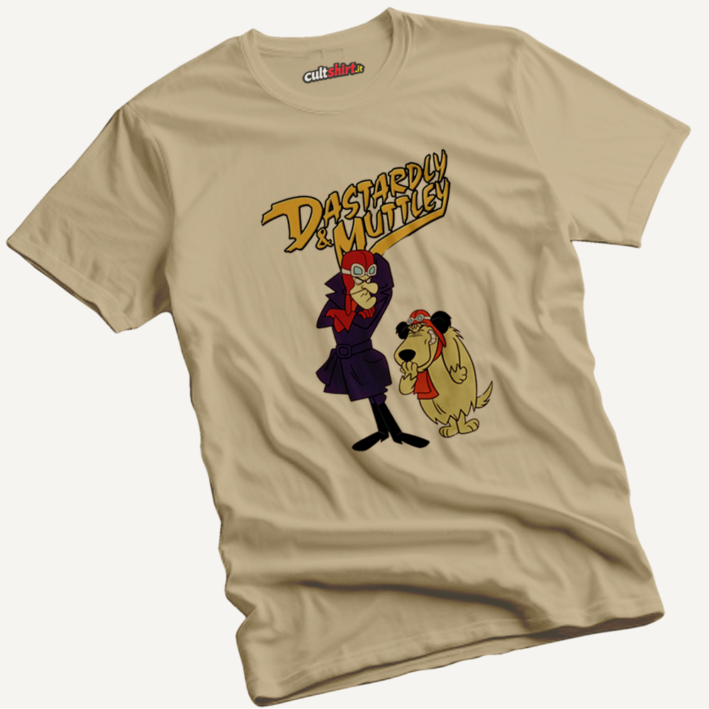 Maglietta Muttley e Amico | T-Shirt Cartoon Vintage
