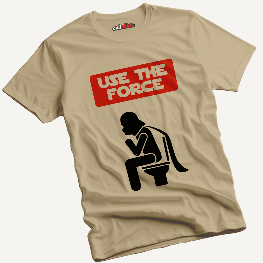 Maglietta Use the Force Cagando | T-Shirt Cinema Cult