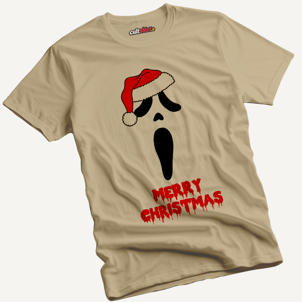 Maglietta Merry Christmas Urlo Natale | T-Shirt Cinema Cult